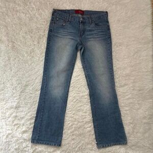 Y2K Glam Chic Low rise Flare Hollister Pacific Merchants blue jeans
